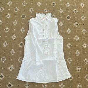 Tory Burch ruffled sleeveless shirt